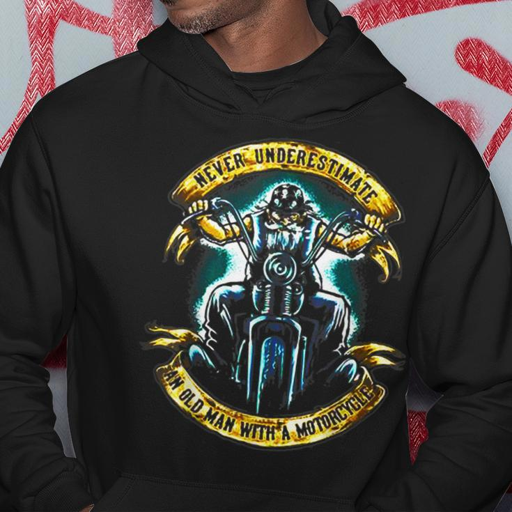 Biker Grandpa Racing Motorcycle Racer Gift For Dad Gift For Mens Hoodie Unique Gifts