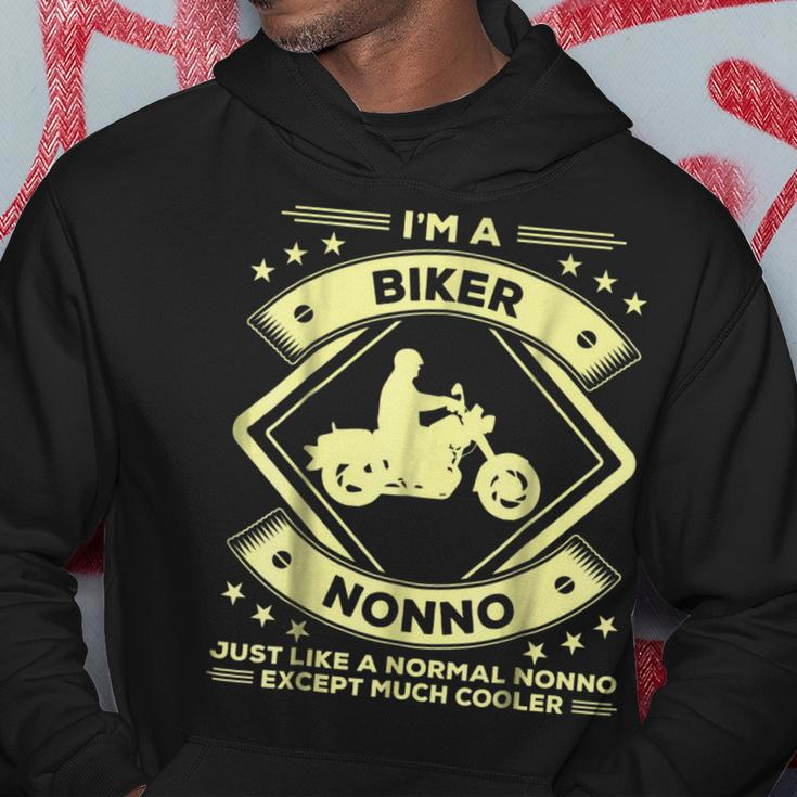 Biker Nonno Funny Biking Gifts For Grandpa Hoodie Unique Gifts