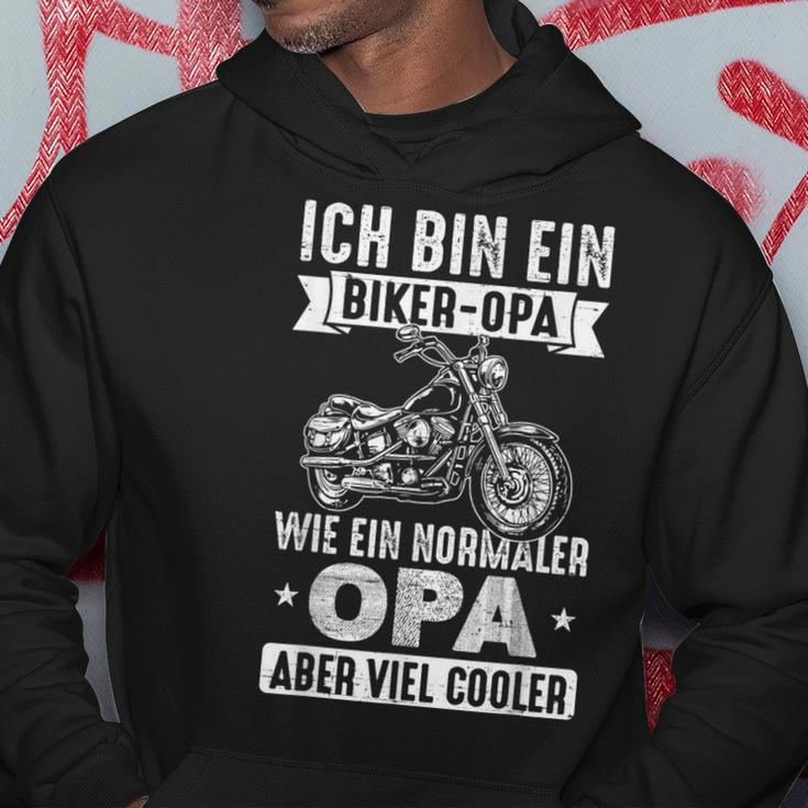 Biker-Opa Wie Normaler Opa Aber Viel Cooler Motorrad Hoodie Lustige Geschenke