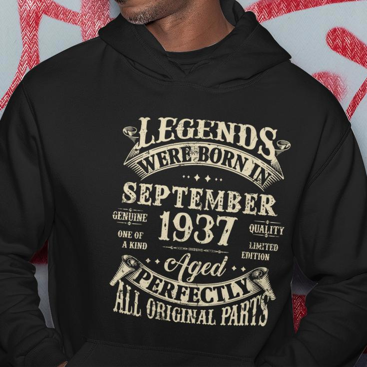 Birthday Gift 1937 Legend September 1937 Hoodie Unique Gifts