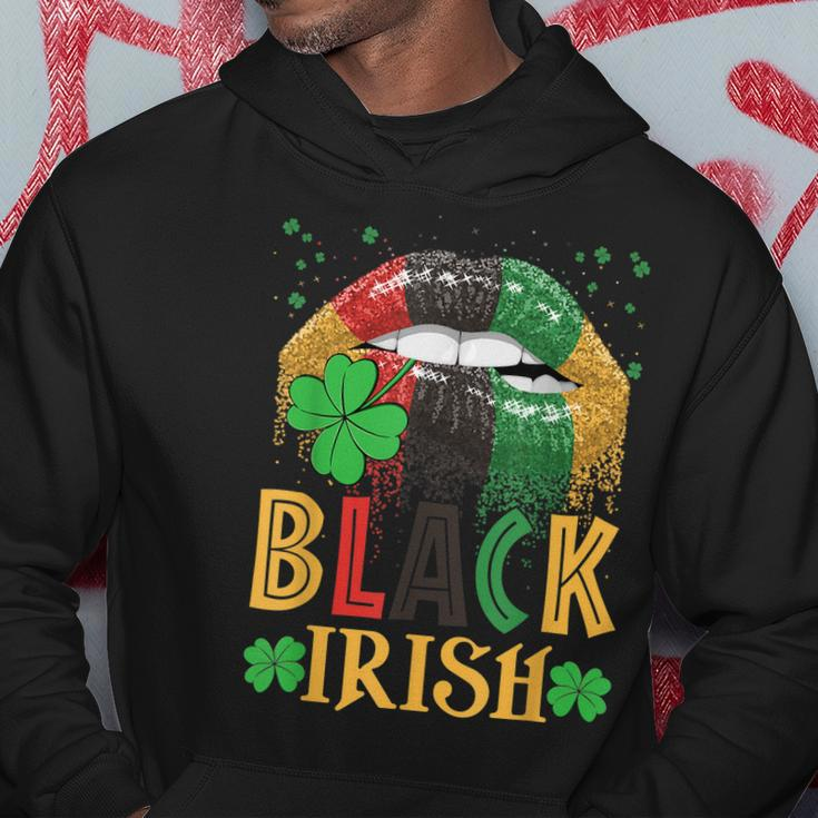 Black Irish Dripping Lips African American St Patricks Day Hoodie Unique Gifts