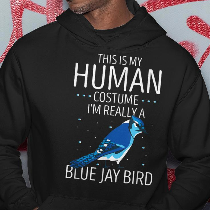 Blauhäher Menschliches Kostüm Hoodie, Stellers Jay Tierisches Design Lustige Geschenke