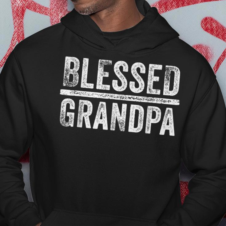 Blessed Grandpa Dad Granddad Fathers Day Funny Vintage Hoodie Funny Gifts