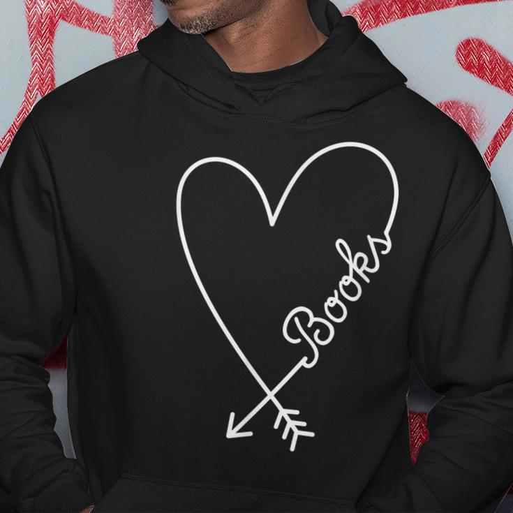 Books Cute Graphic Heart Love Men Hoodie Personalized Gifts