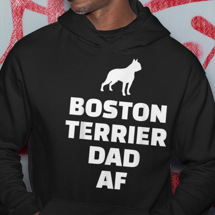Boston Terrier Dad Af Hoodie Unique Gifts