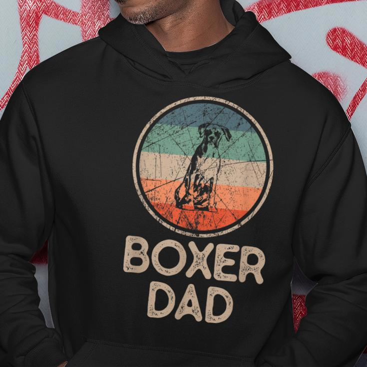 Boxer Dog - Vintage Boxer Dad Hoodie Funny Gifts