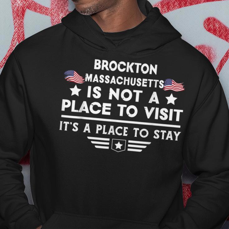 Brockton Massachusetts Ort Besuchen Bleiben Usa City Hoodie Lustige Geschenke