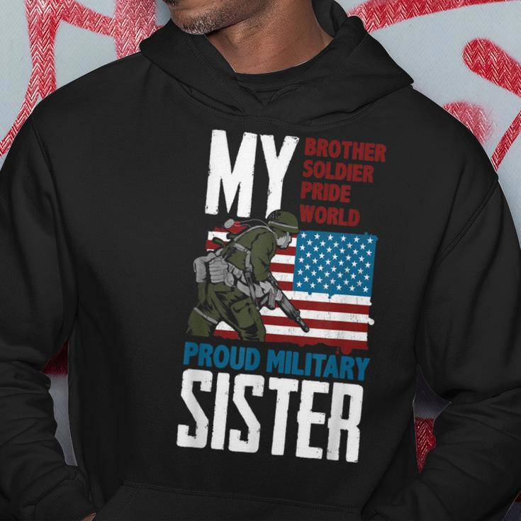 Brother My Soldier Hero Proud Military Sister - Gift Veteran Men Hoodie Graphic Print Hooded Sweatshirt Funny Gifts