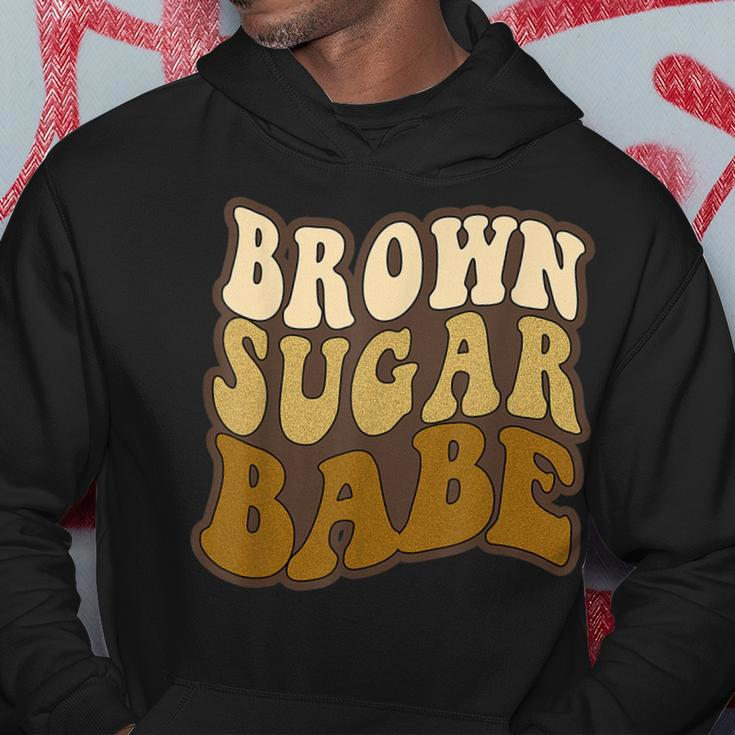 Brown Sugar Babe Proud African American Black History Month Men Hoodie Graphic Print Hooded Sweatshirt Personalized Gifts