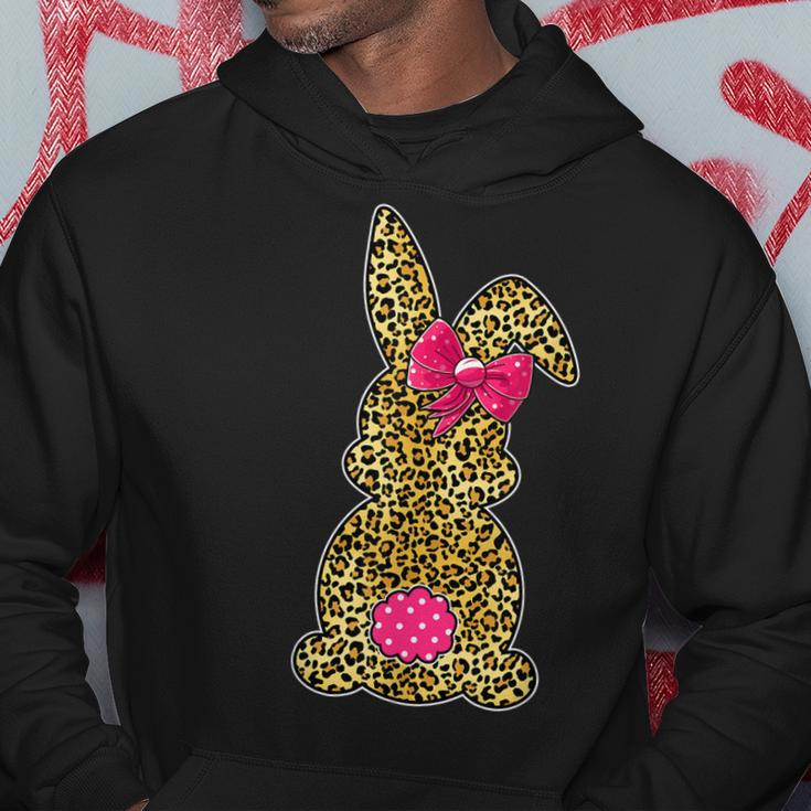 Bunny Easter Leopard Print Rabbit Easter Day Girls Women Hoodie Unique Gifts