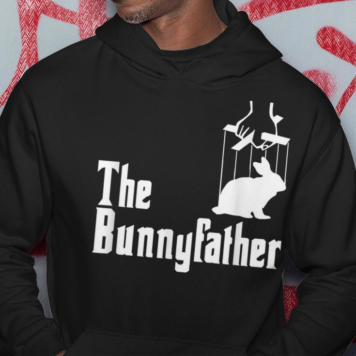 Bunny Father Funny Mens Retro Rabbit Hoodie Unique Gifts