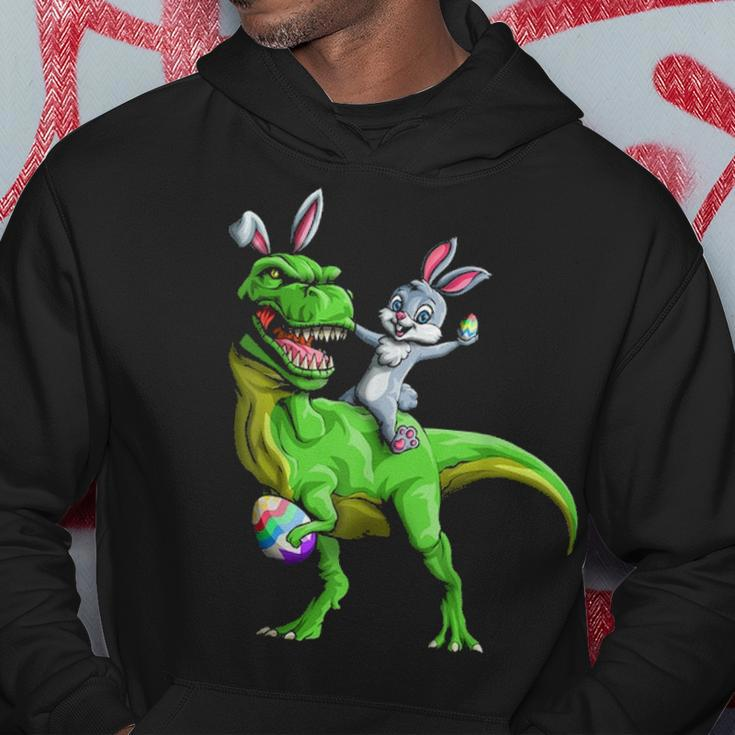 Bunny Riding Dinosaur FunnyRex Easter Bunny Gift Hoodie Funny Gifts