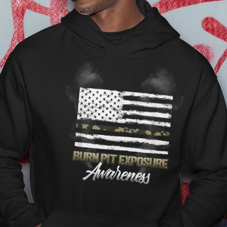 Burn Pit Exposure Awareness | Us Military Veteran Support Hoodie Unique Gifts