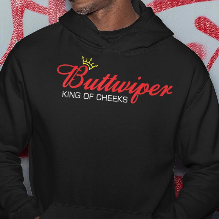 Buttwiper King Of Cheeks Funny Shower Diaper Gift For Dad Hoodie Unique Gifts