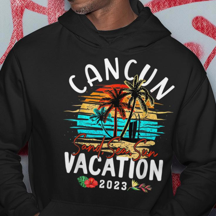 Cancun Mexico Vacation 2023 Matching Family Group Hoodie Funny Gifts