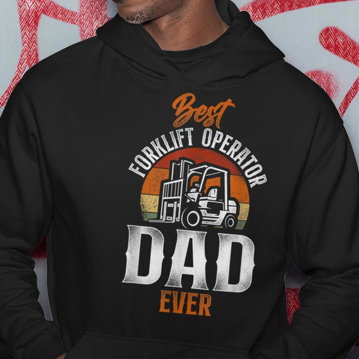 Certified Forklift Truck Operator Dad Father Retro Vintage Hoodie Funny Gifts