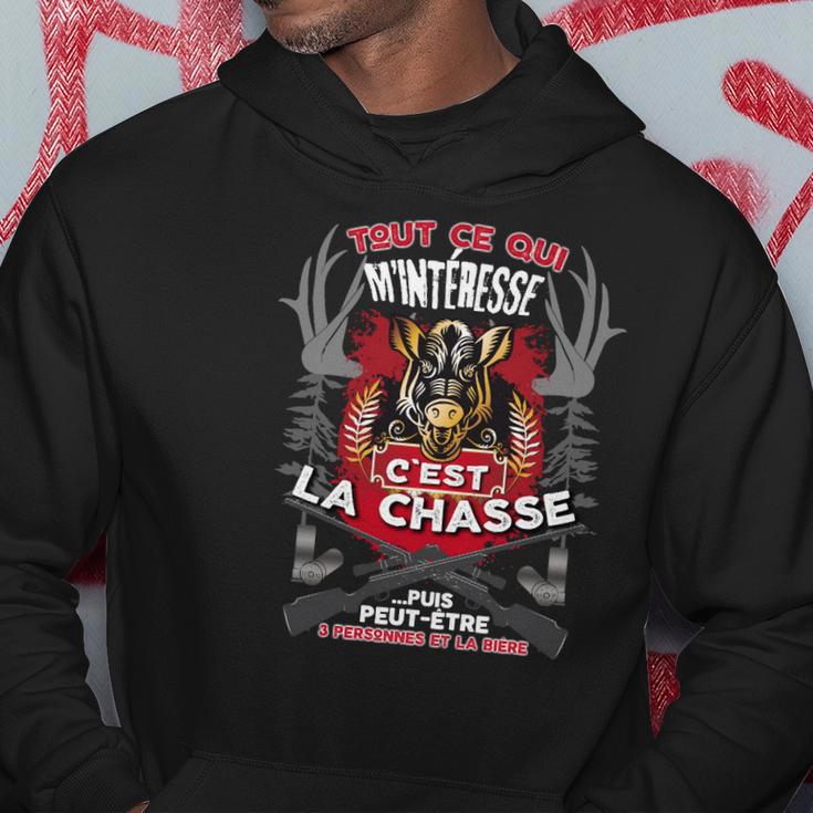 Chasse & Bière Sanglier Hoodie, Humorvolles Jagdshirt Lustige Geschenke