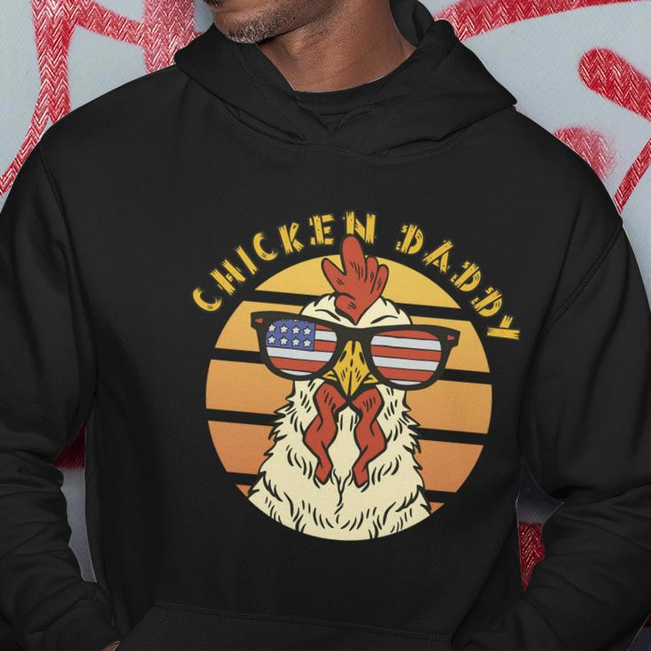 Chicken Daddy American Flag Funny Hoodie Unique Gifts