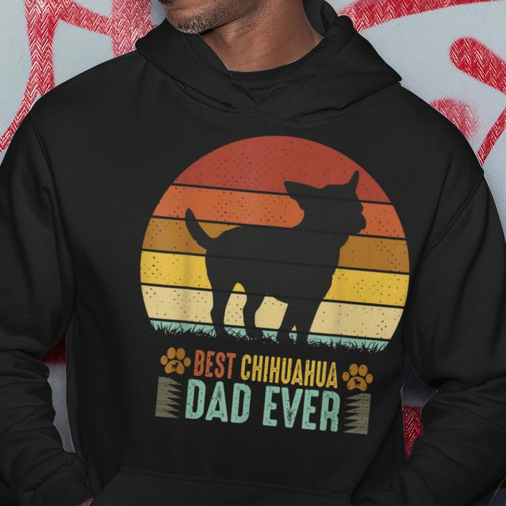 Chihuahua Dog Dad Fathers Day Best Chihuahua Dad Ever Hoodie Funny Gifts