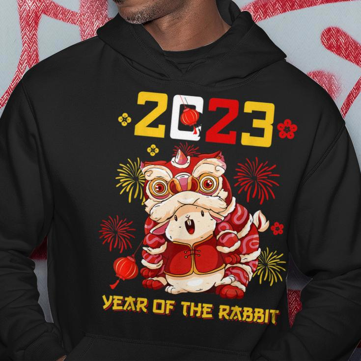 Chinese New Year 2023 Cute Dragon Year Of The Rabbit Zodiac Men Hoodie Graphic Print Hooded Sweatshirt Funny Gifts