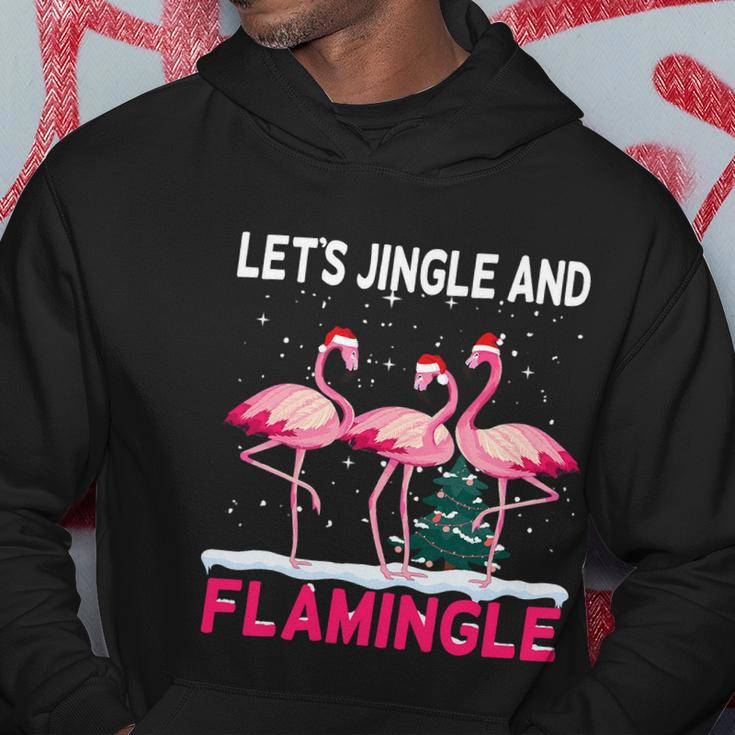 Christmas Flamingo Funny Pink Flamingle Xmas V2 Hoodie Unique Gifts