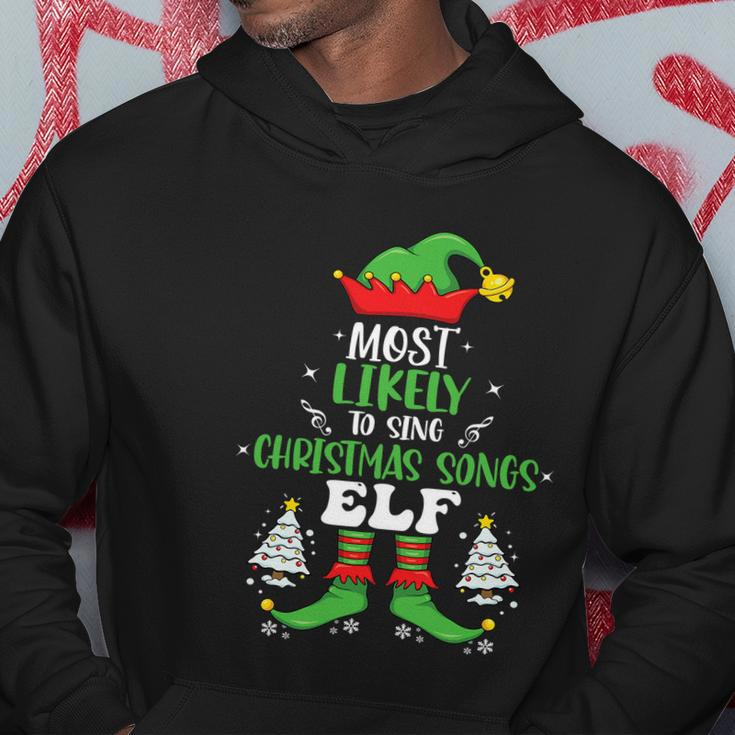 Christmas Songs Elf Family Matching Group Christmas Party Hoodie Unique Gifts