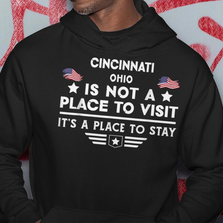Cincinnati Ohio Ort Zum Besuchen Bleiben Usa City Hoodie Lustige Geschenke