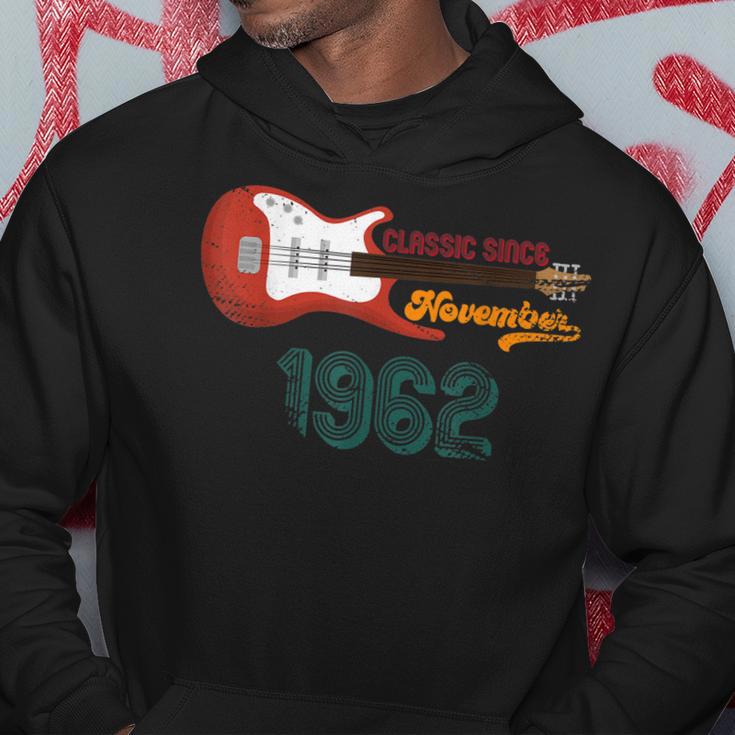 Classic Since November 1962 61 Geburtstag Gitarrenliebhaber Hoodie Lustige Geschenke