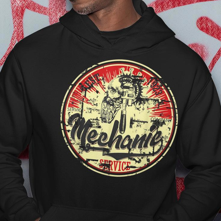 Classic Retro Vintage Aged Look Cool Mechanic Engineer Hoodie Unique Gifts