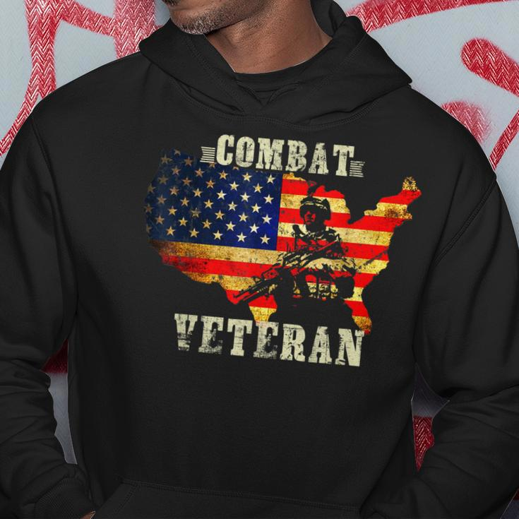 Combat Veteran Proud American Soldier Military Army Gift Hoodie Unique Gifts