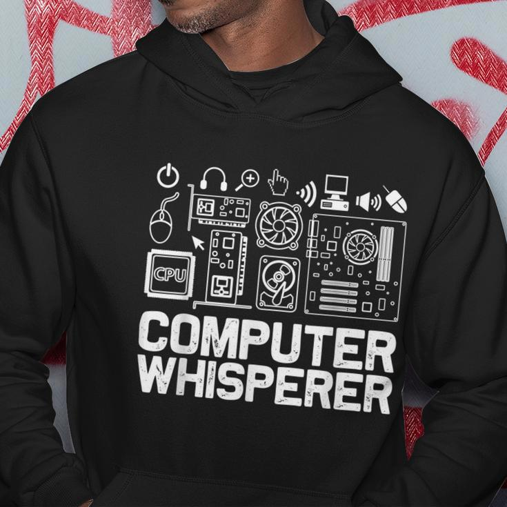Computer Whisperer It Tech Support Nerds Geek V2 Hoodie Unique Gifts