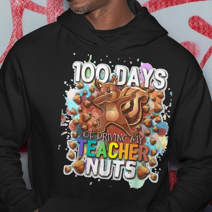 Cool 100 Days Of Driving My Teacher Nuts Dabbing Squirrel Men Hoodie Graphic Print Hooded Sweatshirt Funny Gifts