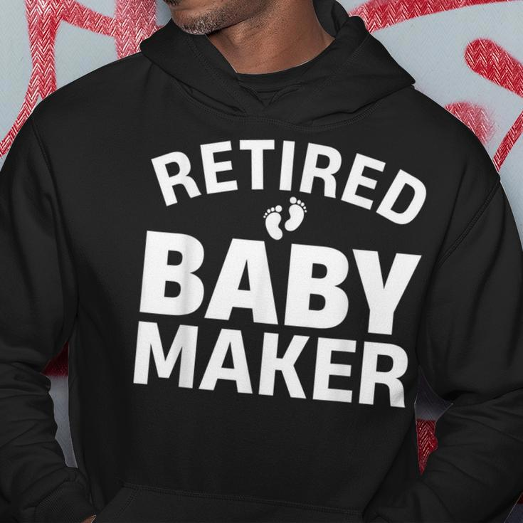 Cool Vasectomy For Men Dad Retired Baby Maker Humor Hoodie Unique Gifts