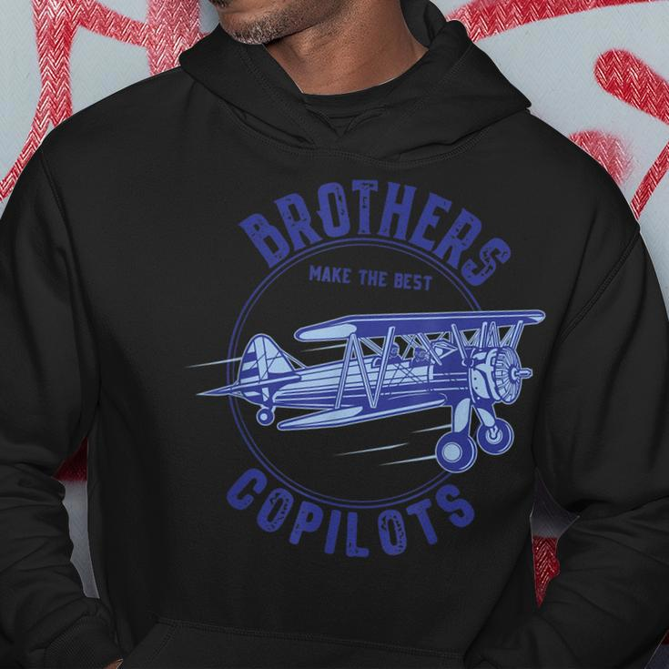 Copilots Brothers Aviation Dad Vintage Plane Hoodie Funny Gifts