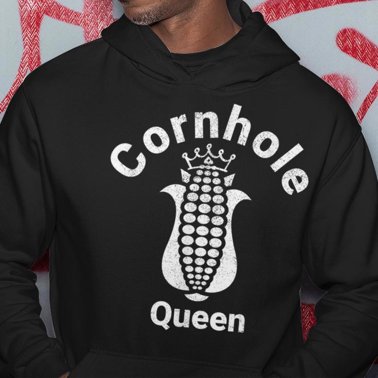 Cornhole Queen Lustiges Damen Hoodie, Motiv für Spielbegeisterte Lustige Geschenke