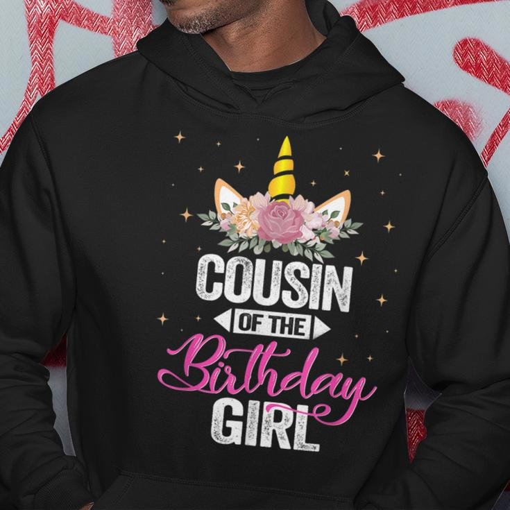 Cousin Of The Birthday Girl Father Gift Unicorn Birthday Hoodie Unique Gifts