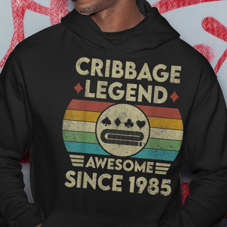 Cribbage Legend 37 Jahre Alt Fantastisch Seit 1985 Cribbage Hoodie Lustige Geschenke