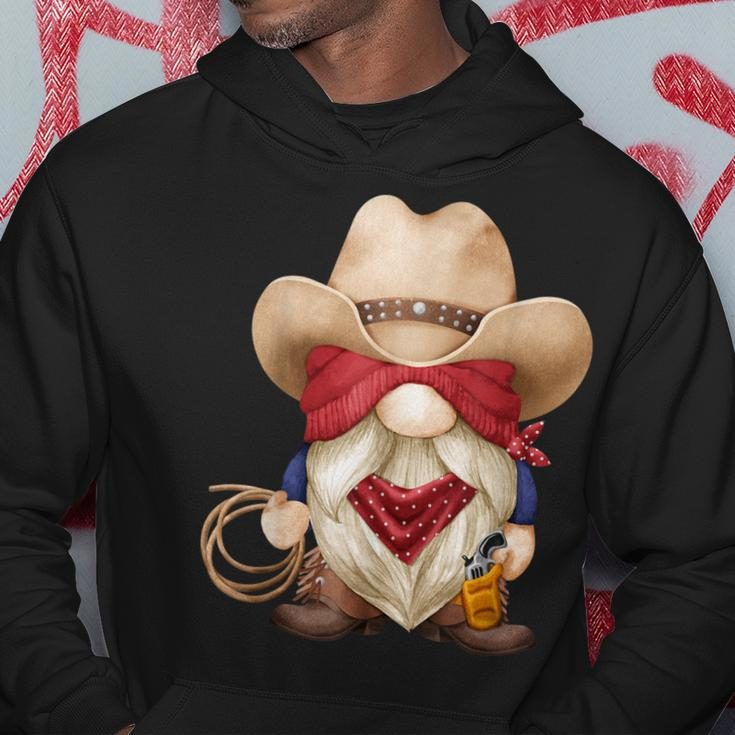 Cute Cowboy Grandpa With Western Decor For Farmer With Gnome Hoodie Unique Gifts