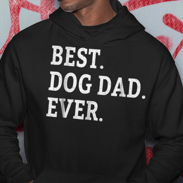 Cute Fathers Day Best Dog Dad Ever Dads Puppy Lover Hoodie Unique Gifts