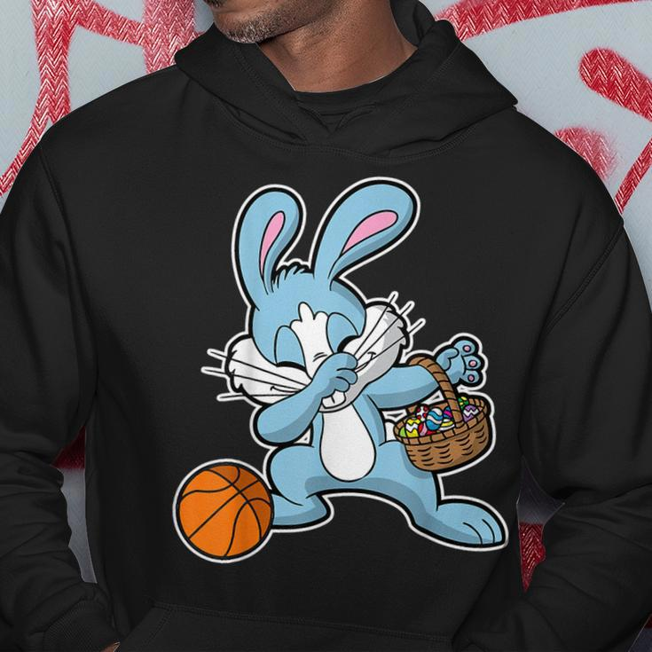 Dabbing Easter Bunny Kids Basketball Basket Stuffer Boys Hoodie Unique Gifts