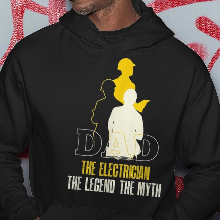 Dad Electrician Gift Fathers Day Electrical Engineer Lineman Hoodie Funny Gifts