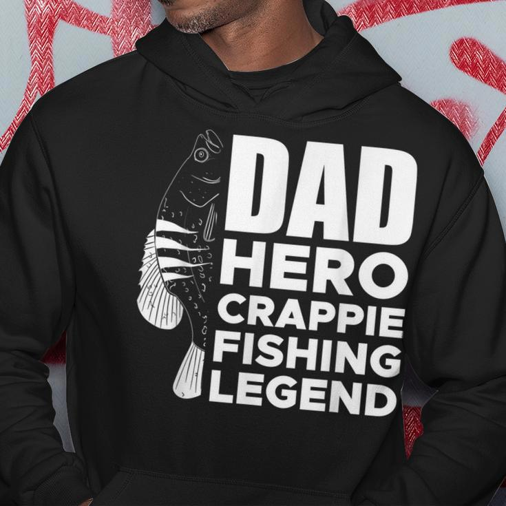 Dad Hero Crappie Fishing Legend Vatertag Hoodie Lustige Geschenke