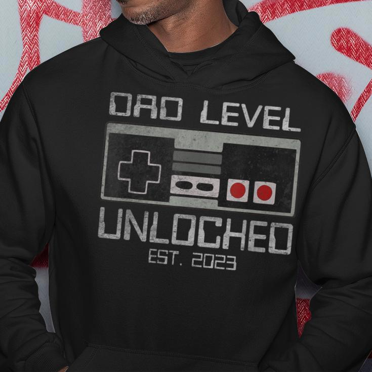 Dad Level Unlocked 2023 Leveled Up To Dad Soon To Be Dad Hoodie Funny Gifts