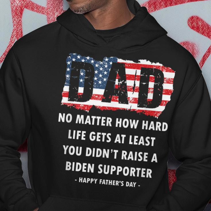 Dad No Matter How Hard Life Gets At Least Happy Fathers Day Hoodie Unique Gifts