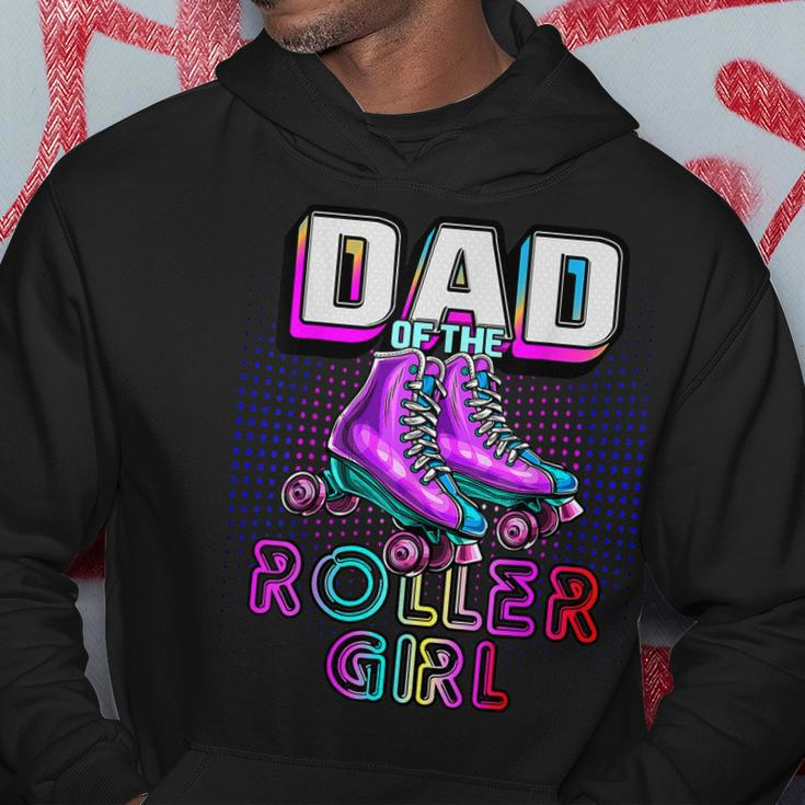 Dad Of Roller Girl Roller Skating Birthday Matching Family Hoodie Unique Gifts