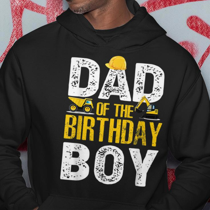 Dad Of The Bday Boy Construction Bday Party Hat Men Hoodie Personalized Gifts