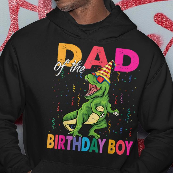 Dad Of The Birthday BoyRex Rawr Dinosaur Birthday Party Hoodie Unique Gifts