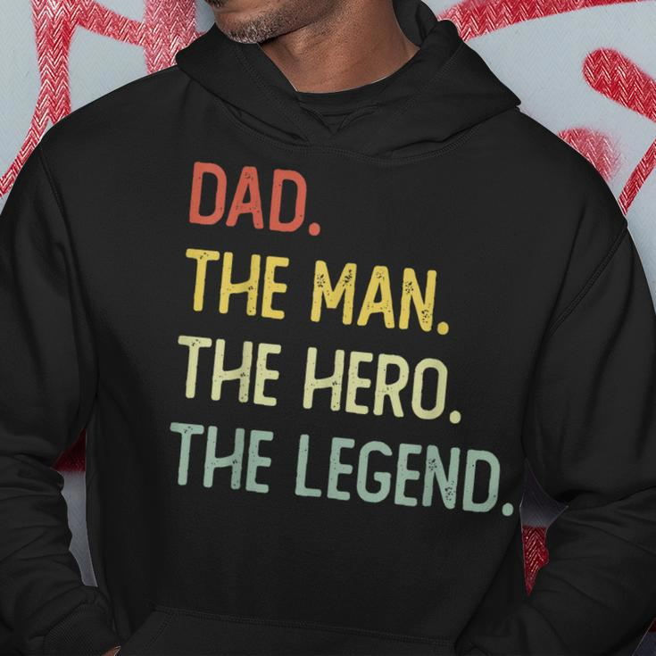 Dad The Man The Hero The Legend Hoodie Funny Gifts