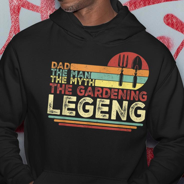 Dad The Man The Myth The Gardening Legend | Funny Gardener Hoodie Funny Gifts