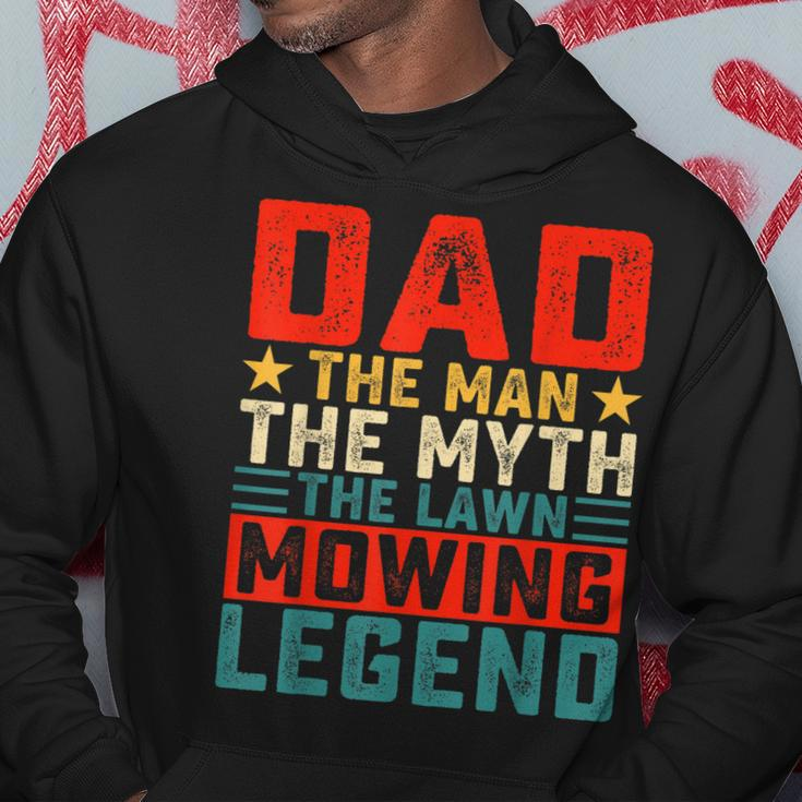 Dad The Man The Myth The Lawn Mowing Legend Hoodie Funny Gifts